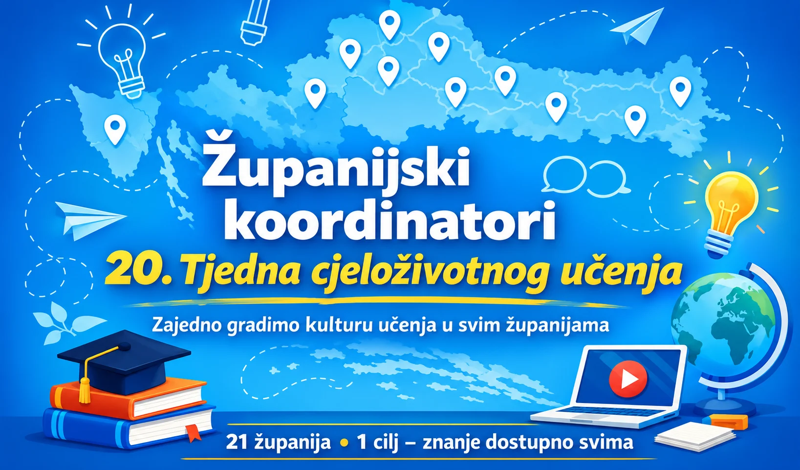 Odabrani županijski koordinatori 20. Tjedna cjeloživotnog učenja