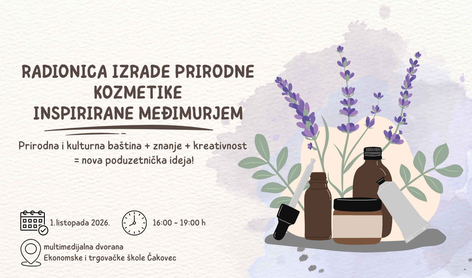 Radionica izrade prirodne kozmetike inspirirane Međimurjem 