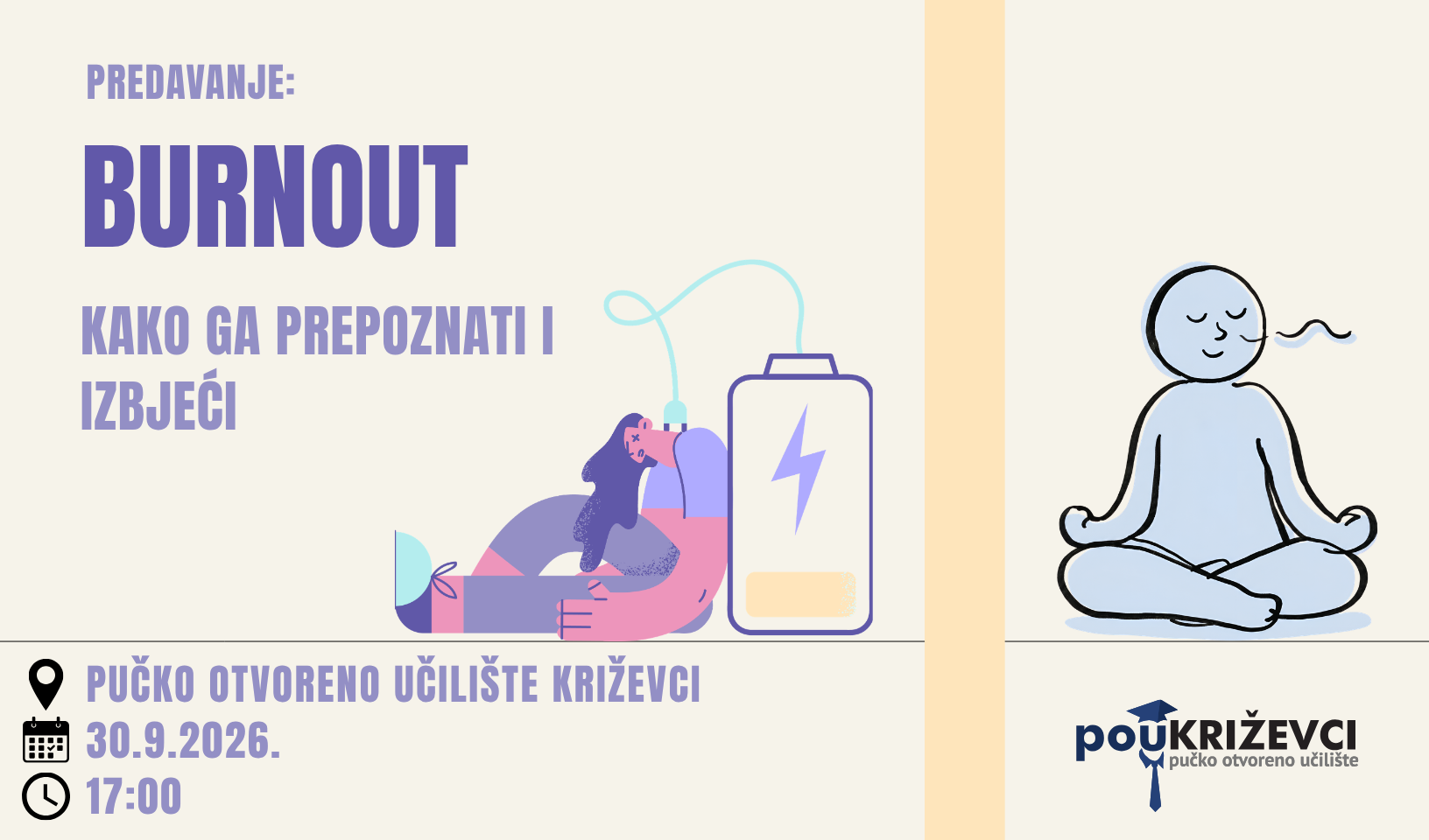 Predavanje: "Burnout - kako ga prepoznati i izbjeći"
