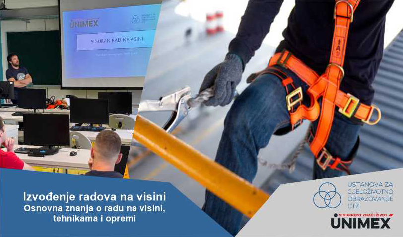 Seminar: IZVOĐENJE RADOVA NA VISINI - Osnovna znanja o radu na visini, tehnikama i opremi