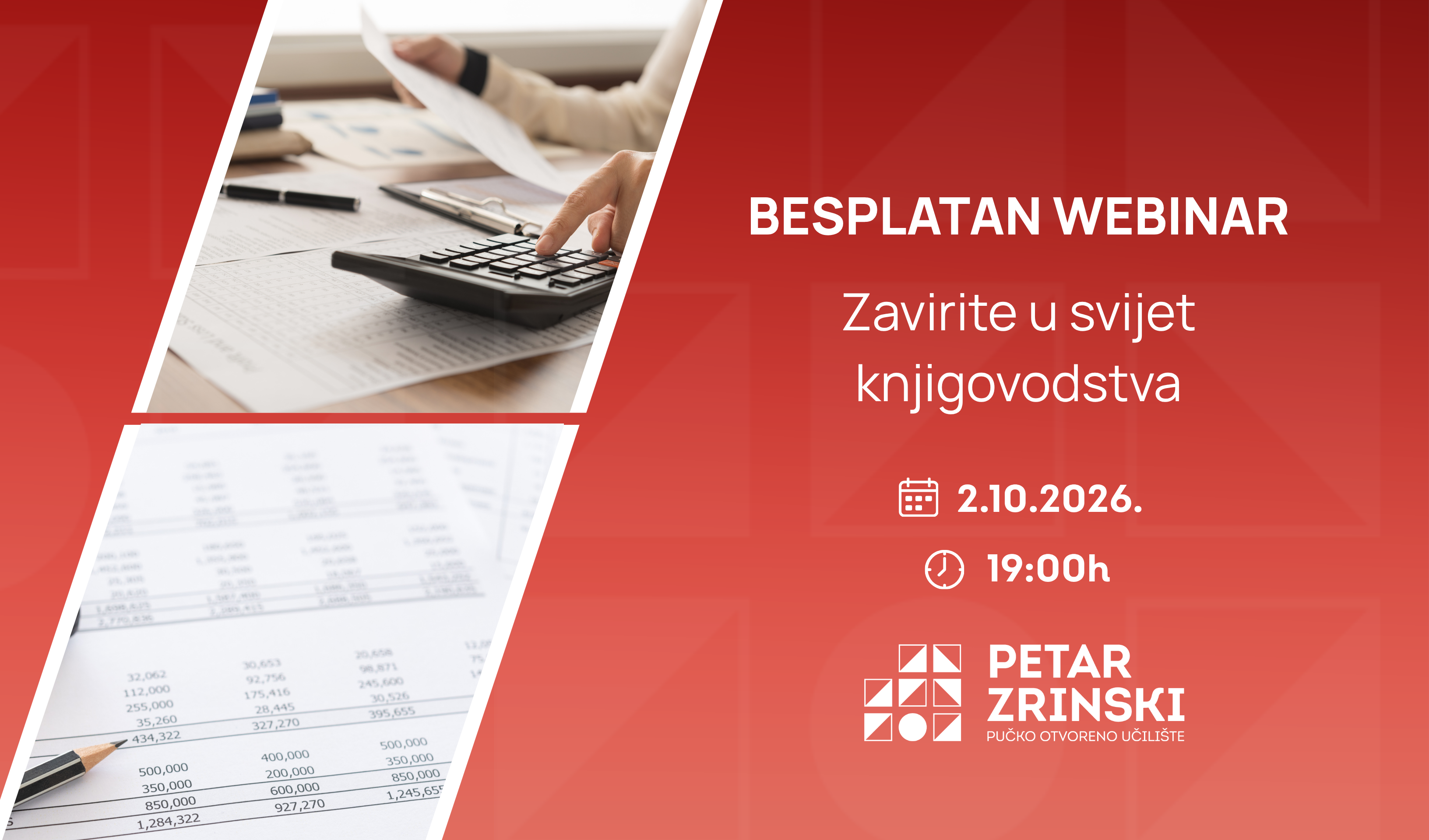 Besplatan webinar - Zavirite u svijet knjigovodstva