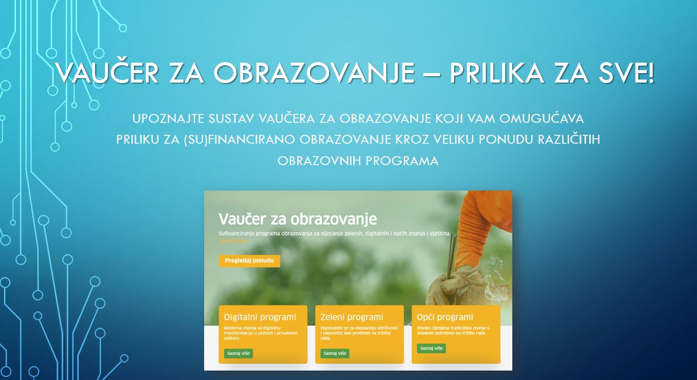 HZZ vaučeri – prilika za cjeloživotno obrazovanje