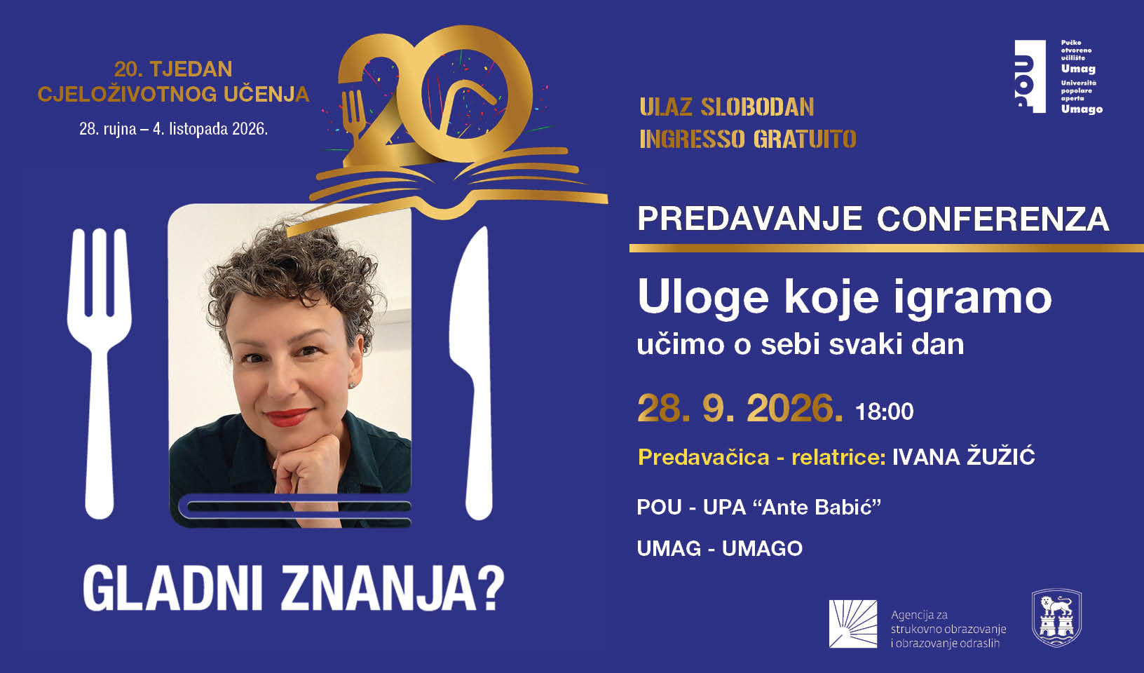 PREDAVANJE: Uloge koje igramo - učimo o sebi svaki dan