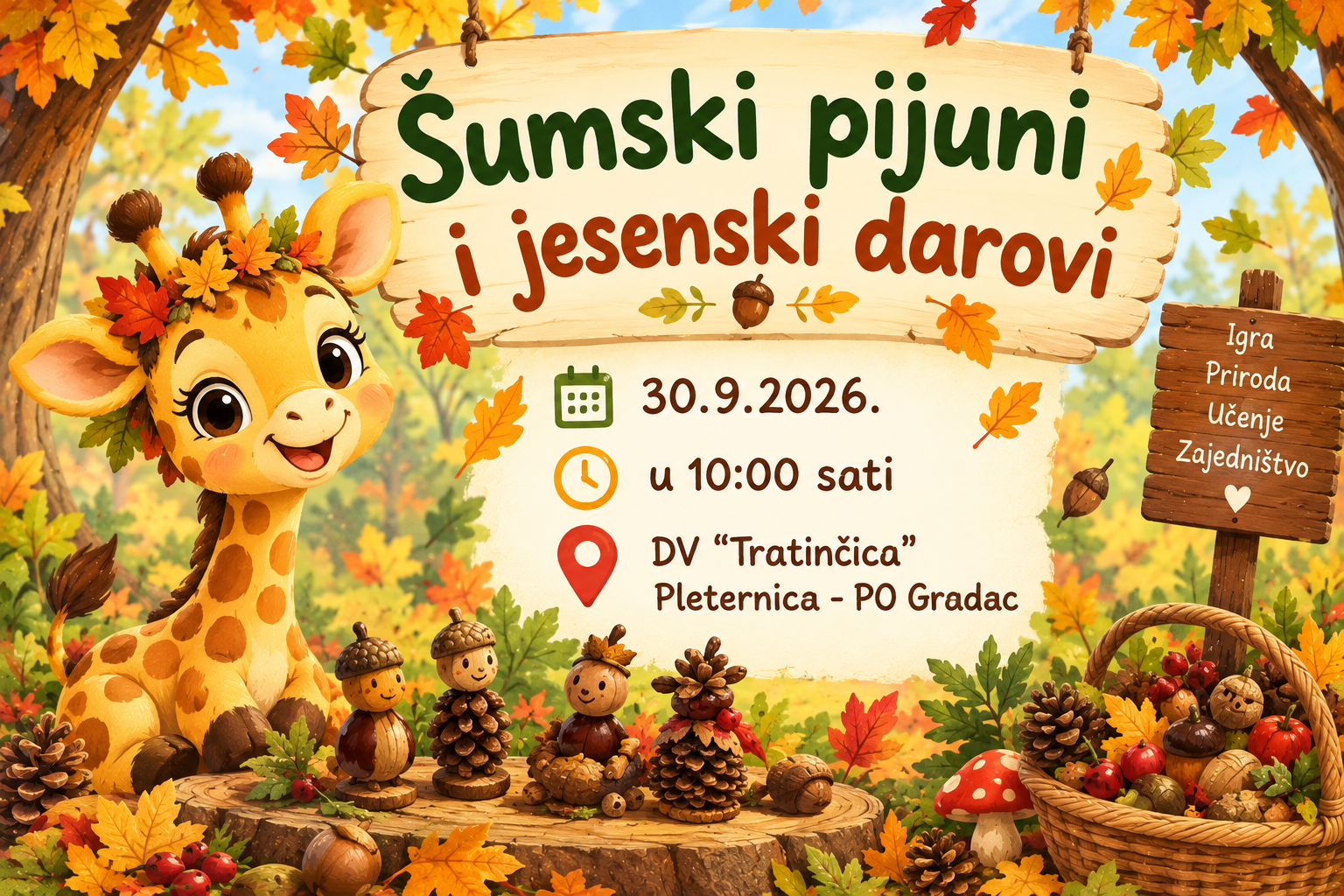 Šumski pijuni i jesenski darovi