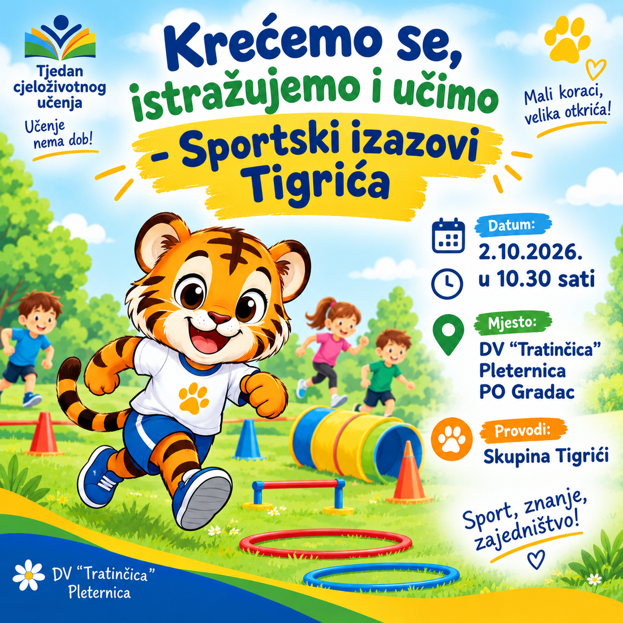Krećemo se, istražujemo i učimo - Sportski izazovi Tigrića