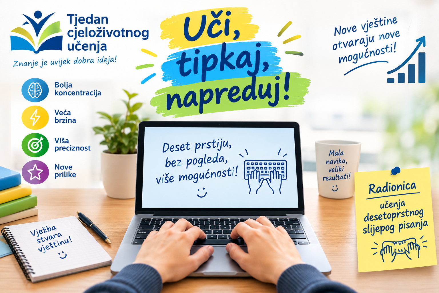 Radionica "Uči, tipkaj, napreduj"