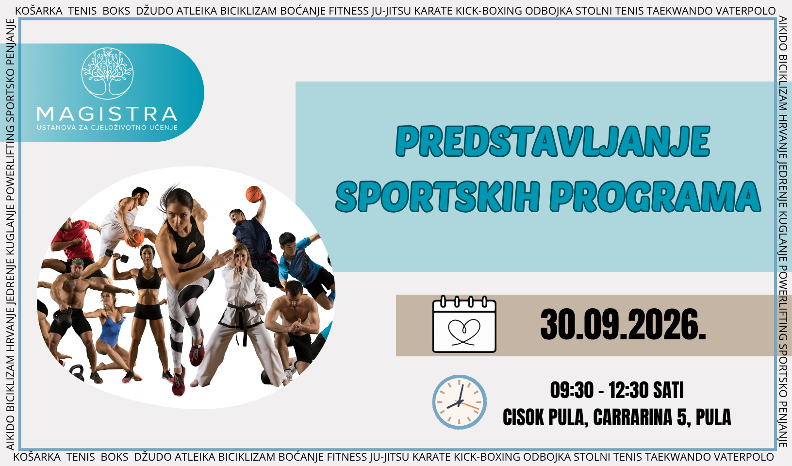 Predstavljanje sportskih programa Ustanove za cjeloživotno učenje Magistra