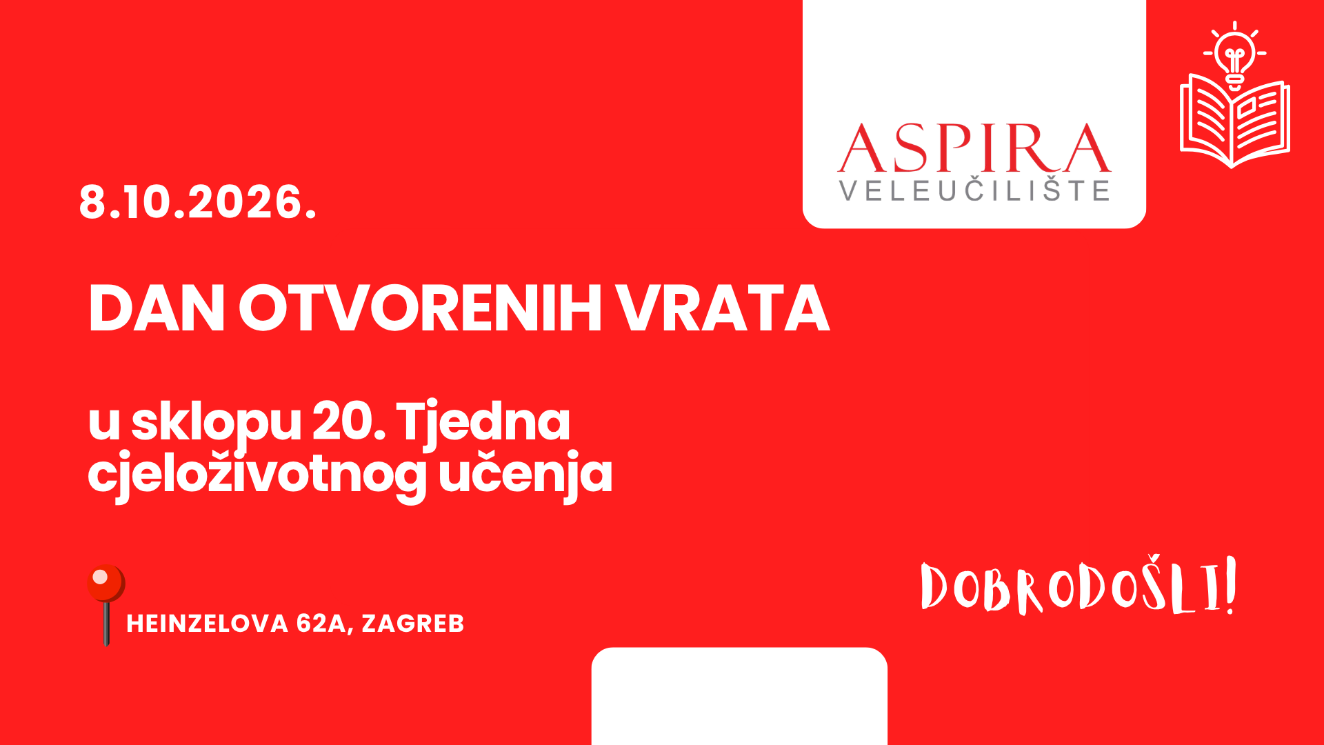 20. Tjedan cjeloživotnog obrazovanja - DAN OTVORENIH VRATA ZAGREB