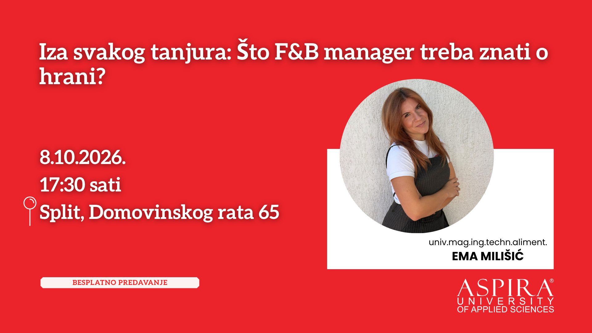 Iza svakog tanjura: Što F&B manager treba znati o hrani?