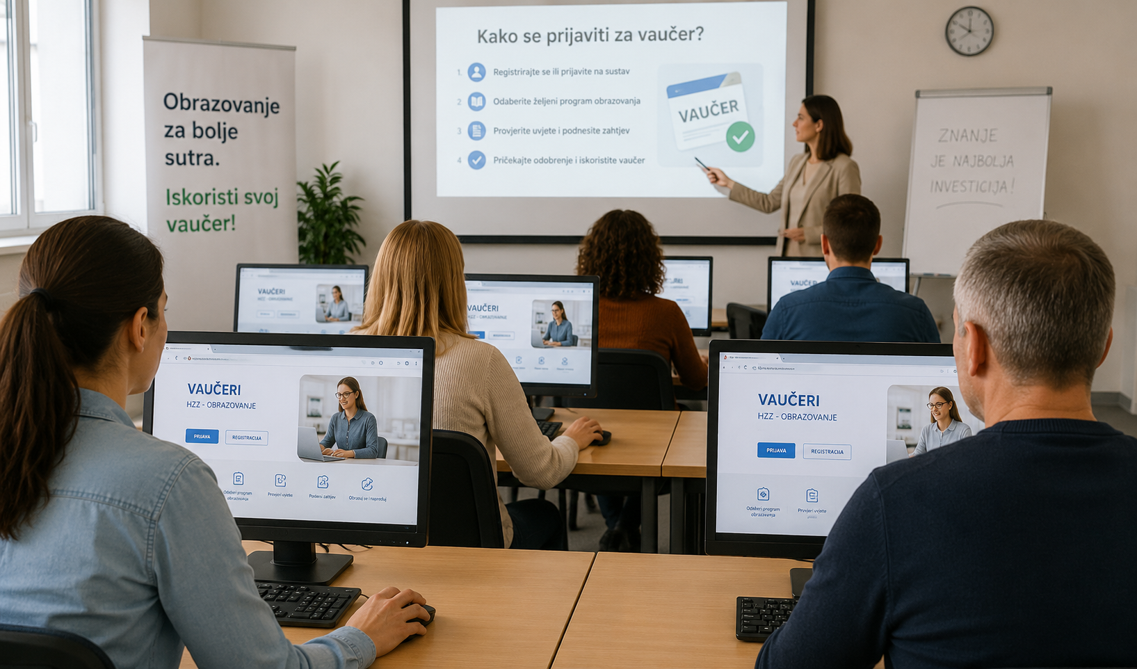 Radionica "Vaučer bez muke" "Popunjavanje zahtjeva za vaučer HZZ-a